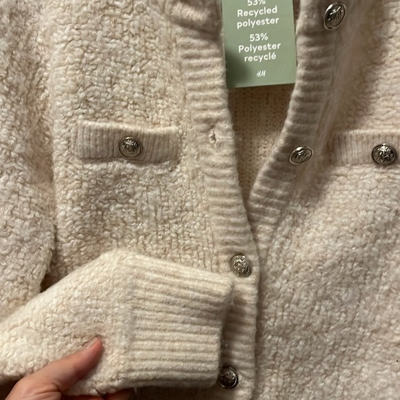 H & M SWEATER CARDIGAN SIZE M NWT - Picture 4 of 6